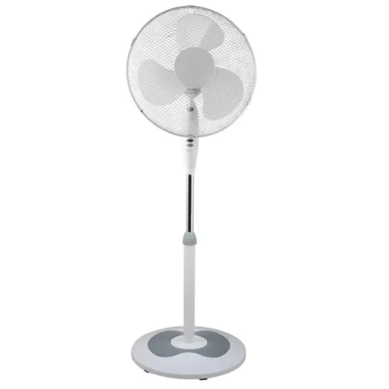 Ventilator cu picior ECG FS 40a RB White, 50 W, 3 viteze, oscilatie, silentios, alb