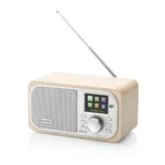 Internet radio GoGEN IR 237 BTDAB, 4 W, DAB+/FM, Bluetooth, USB, LCD color, ceas cu alarma, argintiu/maro - imagine 2