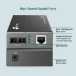 "Omada 10/100/1000 Mbps RJ45 to 1000 Mbps Single-Mode SC Fiber - imagine 9