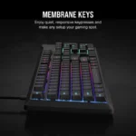 Tastatura Gaming Corsair K55 CORE Backlit Zoned RGB LED, Rubberdome - imagine 7