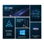 Mercusys AC1200 Wi-Fi Bluetooth PCIe Adapter - imagine 10