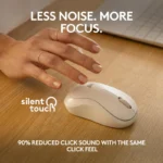 Mouse Logitech MK240 Silent Wireless, optic, interfata Bluetooth, rezolutie 1000 - imagine 8