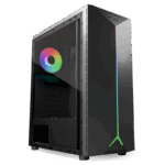 CARCASA NJOY PC ANIL Mid Tower NEGRU - imagine 3