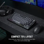 Tastatura Gaming CORSAIR K65 PLUS WIRELESS RGB 75% Mecanica - imagine 14