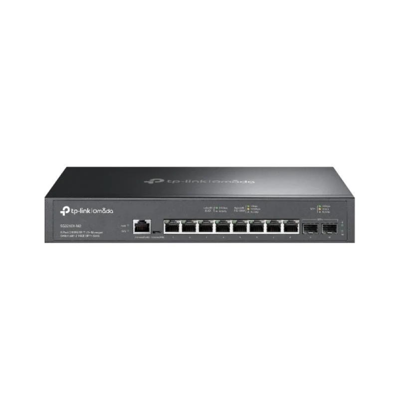 6990ab6fcbe25c2f3085286b5f06afa8.jpeg Switch TP-Link SG3210X-M2, 8 x porturi RJ 45, 2 x - imagine 1
