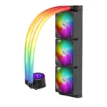 Cooler Procesor 1STPLAYER MOTHRA MT360 INFINITE SPACE ARGB NEGRU - imagine 7