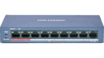Switch Hikvision DS-3E0109P-E/M(B), 8-port, PoE - imagine 2