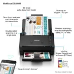 Scanner Epson WorkForce ES-500WII, dimensiune A4, tip sheetfed, Duplex, viteza - imagine 7