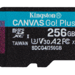 Card de Memorie MicroSDXC Kingston,256GB,Canvas GO Plus,Fara Adaptor