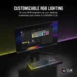 Tastatura Gaming Corsair K55 CORE Backlit Zoned RGB LED, Rubberdome - imagine 6