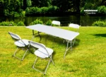 HR SET MASA CU 4 SCAUNE PLASTIC PLIABILE - imagine 2