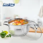 SEMIOALA INOX+CAPAC, 20 X 11.5 CM, 3.6 L, AMIRA, COOKING - imagine 4