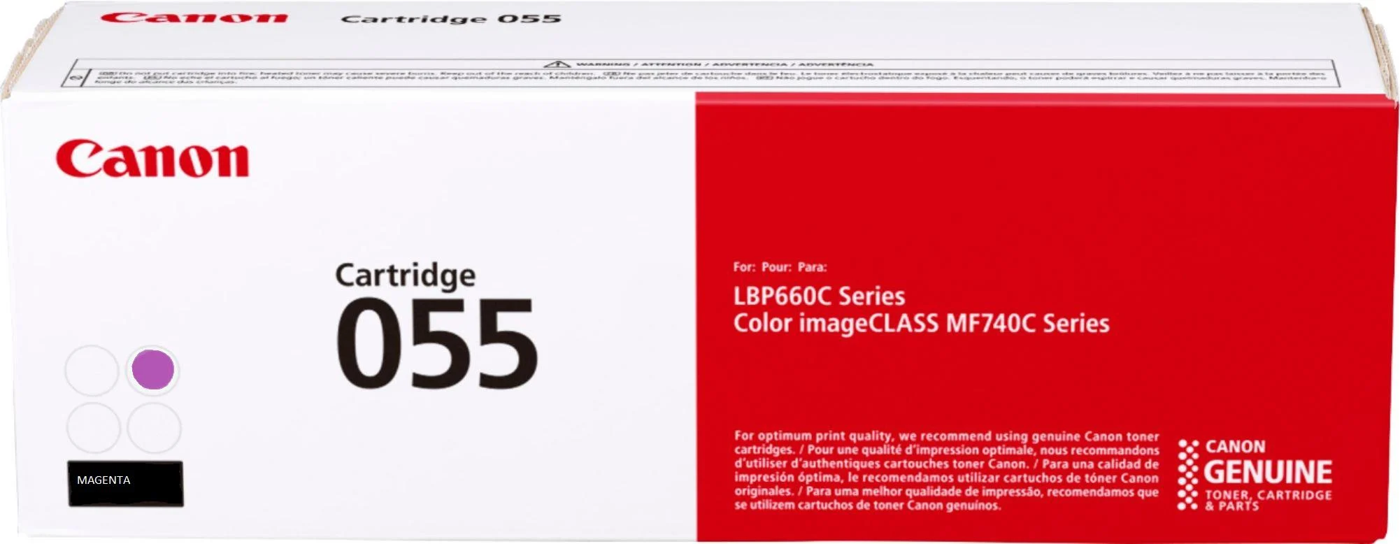 overlay_23650bed13e5f6f5081cb07cec47e844.jpg Toner Canon CRG055M Magenta capacitate 2.1k pagini, pentru LBP66x, MF74x. - imagine 1