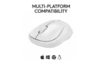 Mouse Logitech MK240 Silent Wireless, optic, interfata Bluetooth, rezolutie 1000 - imagine 2