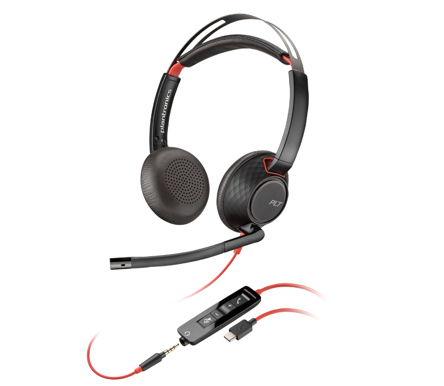 overlay_2417ff0aa0f768498d469c8c8a7af82f.png Poly Blackwire 5220 Stereo USB-C Headset +3.5mm Plug +USB-C/A Adapter - imagine 1