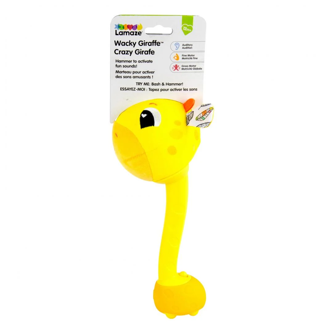 overlay_270f27c1b8d0bafc269599f8812c34bb.jpg JUCARIE PENTRU BEBELUSI CU SUNETE, GIRAFA GIGI, LAMAZE - imagine 1