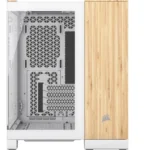 Carcasa CORSAIR 2500X Micro ATX Dual Chamber White/Bamboo Wood - imagine 3