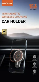 Suport Auto Telefon Serioux, cu incarcare Wireless 15W, compatibil MagSafe, - imagine 16