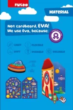 SET MAGNETIC DIN SPUMA EVA, SPATIUL COSMIC, PUEDO - imagine 5