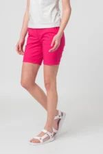 PANTALONI SCURT CASUAL FEMEI FUXIA L - imagine 4