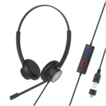 Casti cu fir call center Tellur Voice 320, binaural, USB,
