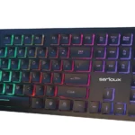 Tastatura Serioux 9500i, cu fir, US layout, iluminata, taste tip