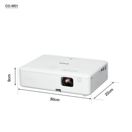 Proiector Epson CO-W01, 3LCD, 3.000 lumeni/ 2.000 Ecomode, WXGA, HD