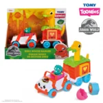 VEHICUL DE SALVARE CU REMORCA COLORATA, DINO, JURASSIC WORLD, TOMY - imagine 5