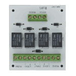 Modul electronic pentru doua usi cu incuietori tip fail-safe cu