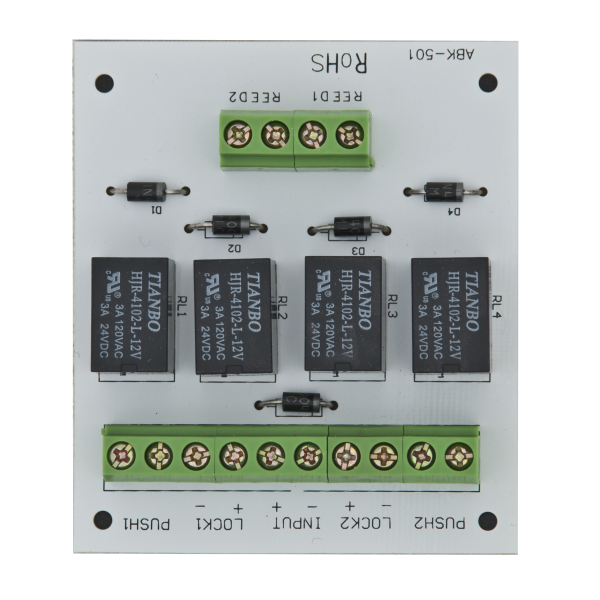 overlay_4b0b80b3a3143a6d20db2b2236bdcde2.png Modul electronic pentru doua usi cu incuietori tip fail-safe cu - imagine 1
