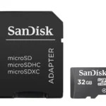 Card de Memorie MicroSDHC SanDisk 32GB, Adaptor SD, Class 4