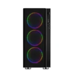 Carcasa Spacer Rainbow, ATX, Mid Tower NEGRU - imagine 2