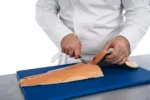 CUTIT DEZOSAT PROFESIONAL 18CM, ALBASTRU, CHEF LINE, COOKING BY HEINNER - imagine 6