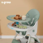 Scaun de masa 2 in 1, pliabil, verde, U-Grow - imagine 6