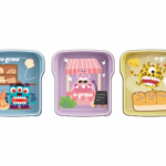 Set 3 caserole multicolore U-Grow, 3 x 300ml