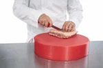 CUTIT  DEZOSAT PROFESIONAL 18 CM, ROSU, CHEF LINE, COOKING - imagine 4