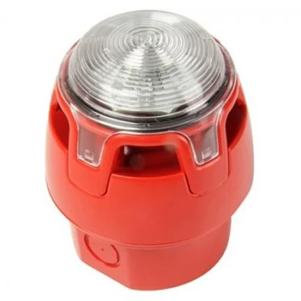 Sirena acustica si optica CWSS-RW-W5;Categoria C & W, Carcasa rosie,