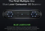 CREALITY 3D SCANNER CR-SCAN RAPTOR, mod scanare: Blue Light(Blue 7-line - imagine 8