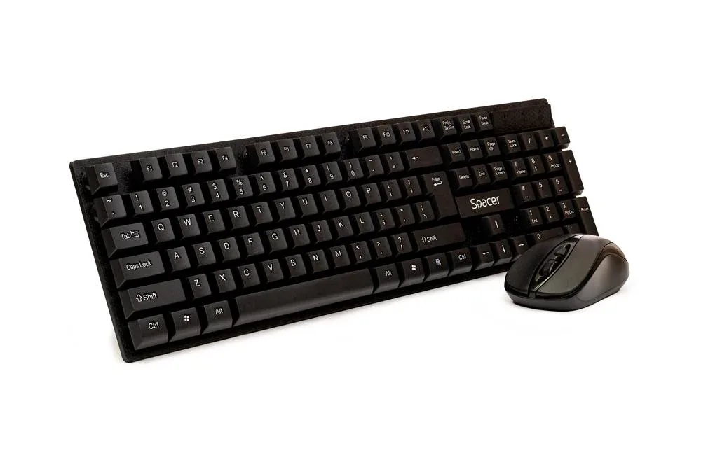 overlay_672685cbf158a1caae80b6d60acdbbc2.jpg KIT Tastatura si Mouse Spacer SPDS-1100 fara fir, USB, tastatura - imagine 1