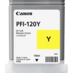 Cartus cerneala Canon PFI-120Y, yellow, capacitate 130ml, pentru Canon TM