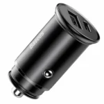 Incarcator auto Baseus Circular metal, 2 porturi USB iesire, pentru
