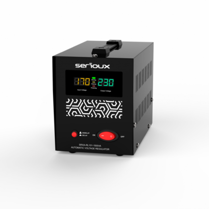 Stabilizator de tensiune Serioux Relay 101-1500VA, putere 1500VA/900W, tip releu,