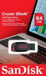 Memorie USB Flash Drive SanDisk Cruzer Blade, 64 GB, USB - imagine 2