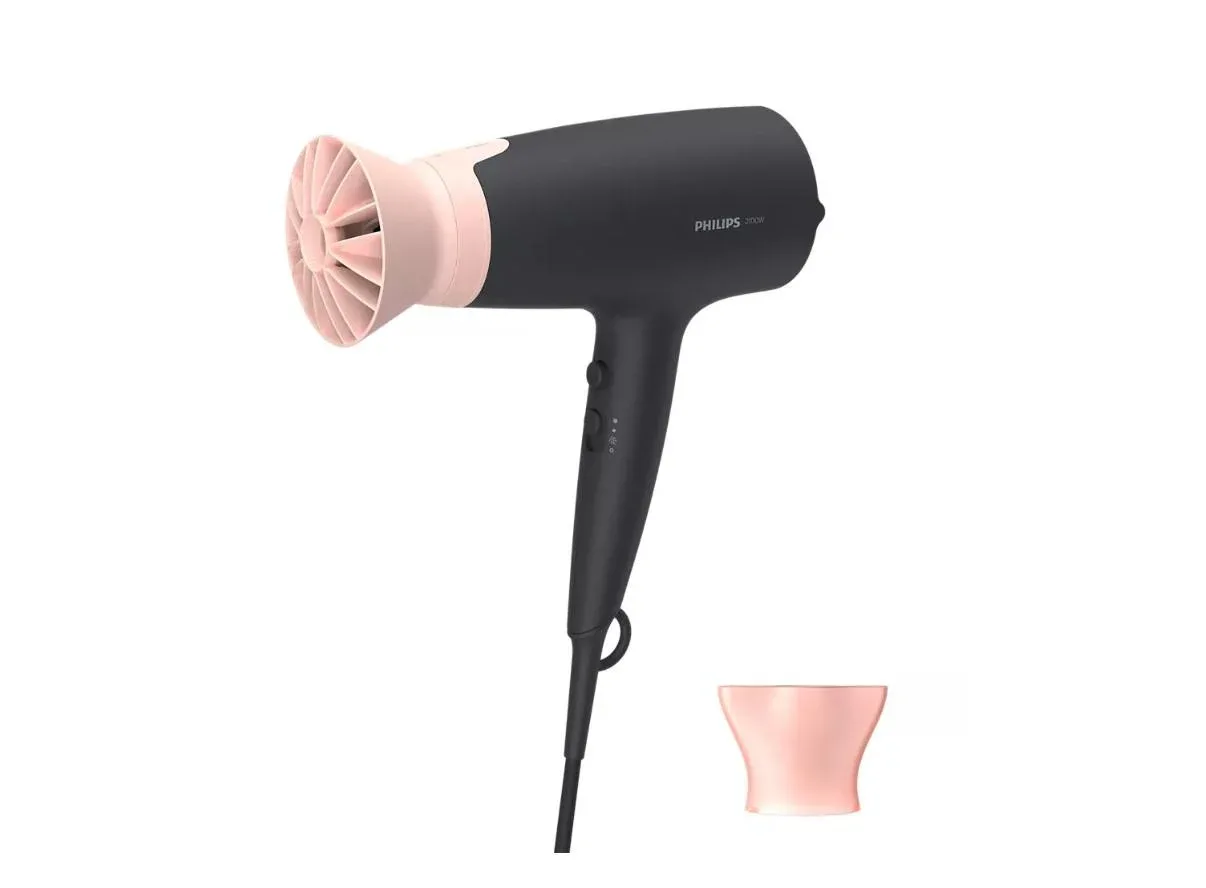 overlay_93311d3d24a45ae3b2a9b6a6048afccf.jpg Uscator de par PHILIPS BHD350/10, 6 viteze, 6 trepte temperatura, - imagine 1