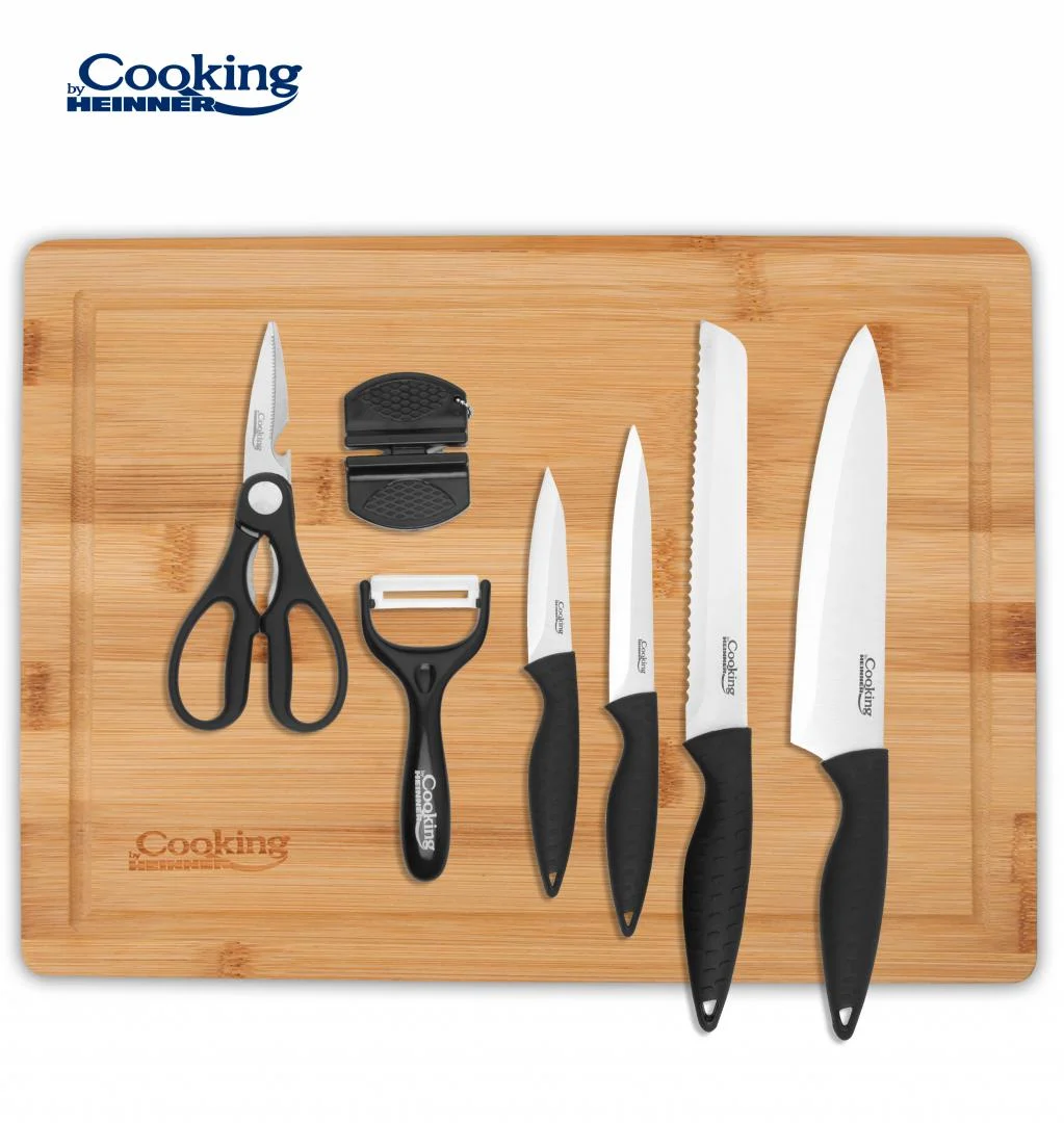 overlay_9bcdbf8f2163b5138a909f9295363659.jpg SET CUTITE DE BUCATARIE 8 PIESE, CARERA, COOKING BY HEINNER - imagine 1