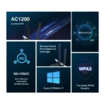 Mercusys AC1200 Wi-Fi Bluetooth PCIe Adapter - imagine 7