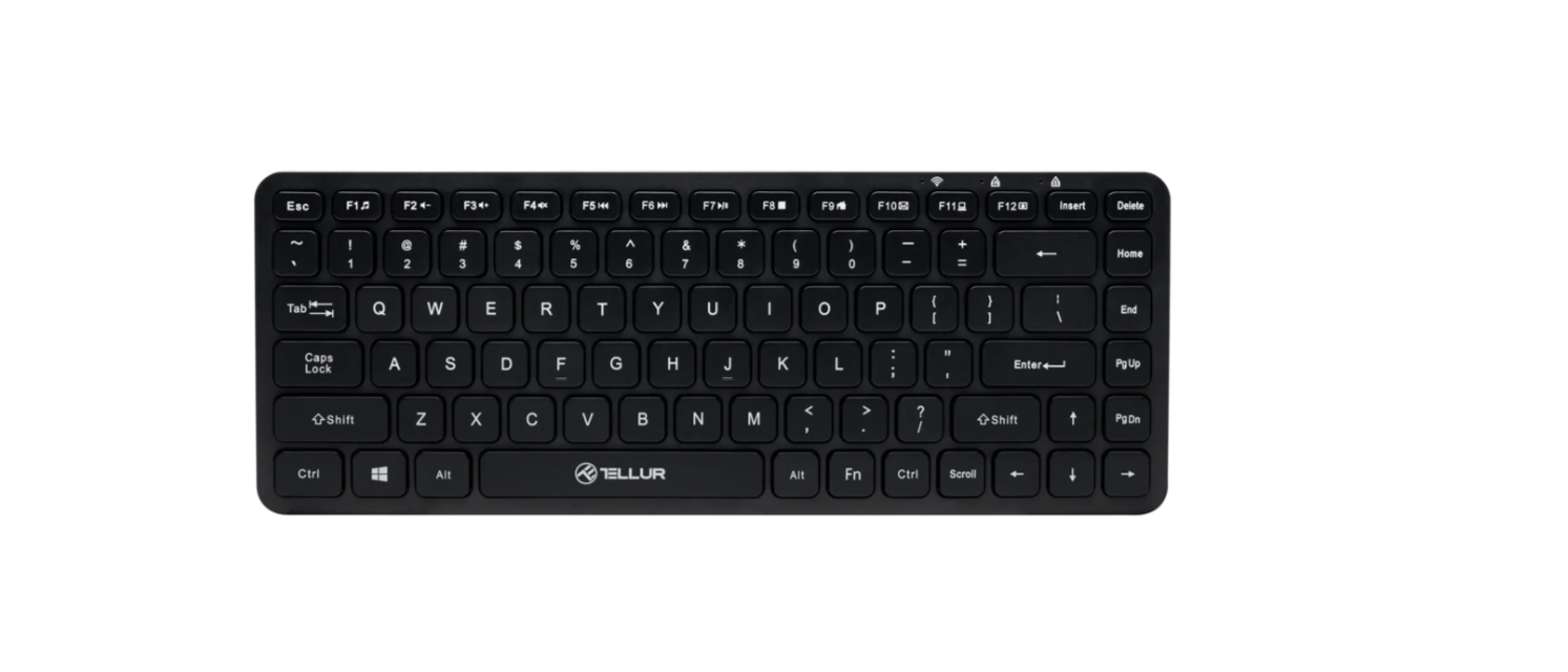 overlay_9ddce1ddc358353d15342052f20ac0f7.png Tastatura wireless Tellur mini, numar taste 84, dimensiune 430 x - imagine 1