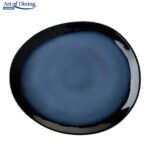 SET 4  FARFURII OVALE CERAMICA 21 CM, SERENITY, ART - imagine 4