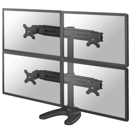 Suport cvadruplu monitor de birou Neomounts FPMA-D700DD4; pentru display-uri cu