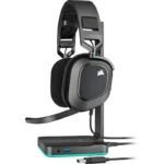 Casti Gaming cu microfon Corsair HS80 Surround 7.1, 20Hz - - imagine 3